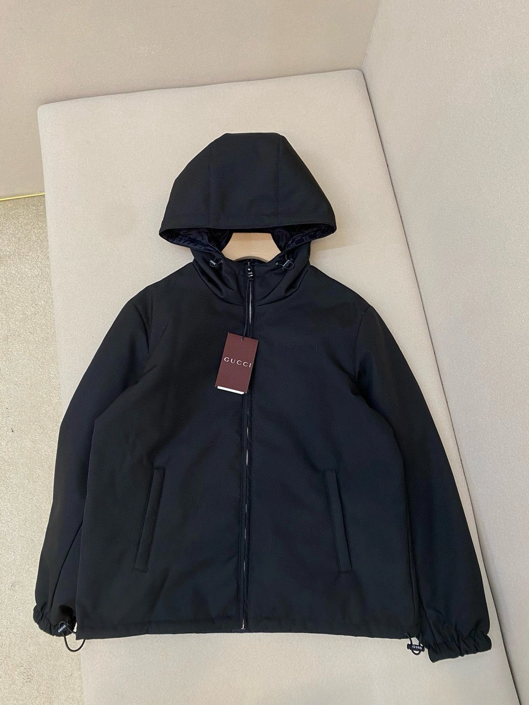 WG.luxury-- 6u33i Linen fabric reversible embroidery LOGO 2Colour item:E-F290A0399-2H